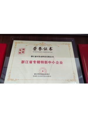 浙江省專(zhuān)精特新中小企業(yè)