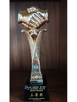 第七屆“創(chuàng)客中國(guó)”浙江賽區(qū) “浙江好項(xiàng)目”中小企業(yè) 3 創(chuàng)新創(chuàng)業(yè)大賽創(chuàng)客組 三等獎(jiǎng)